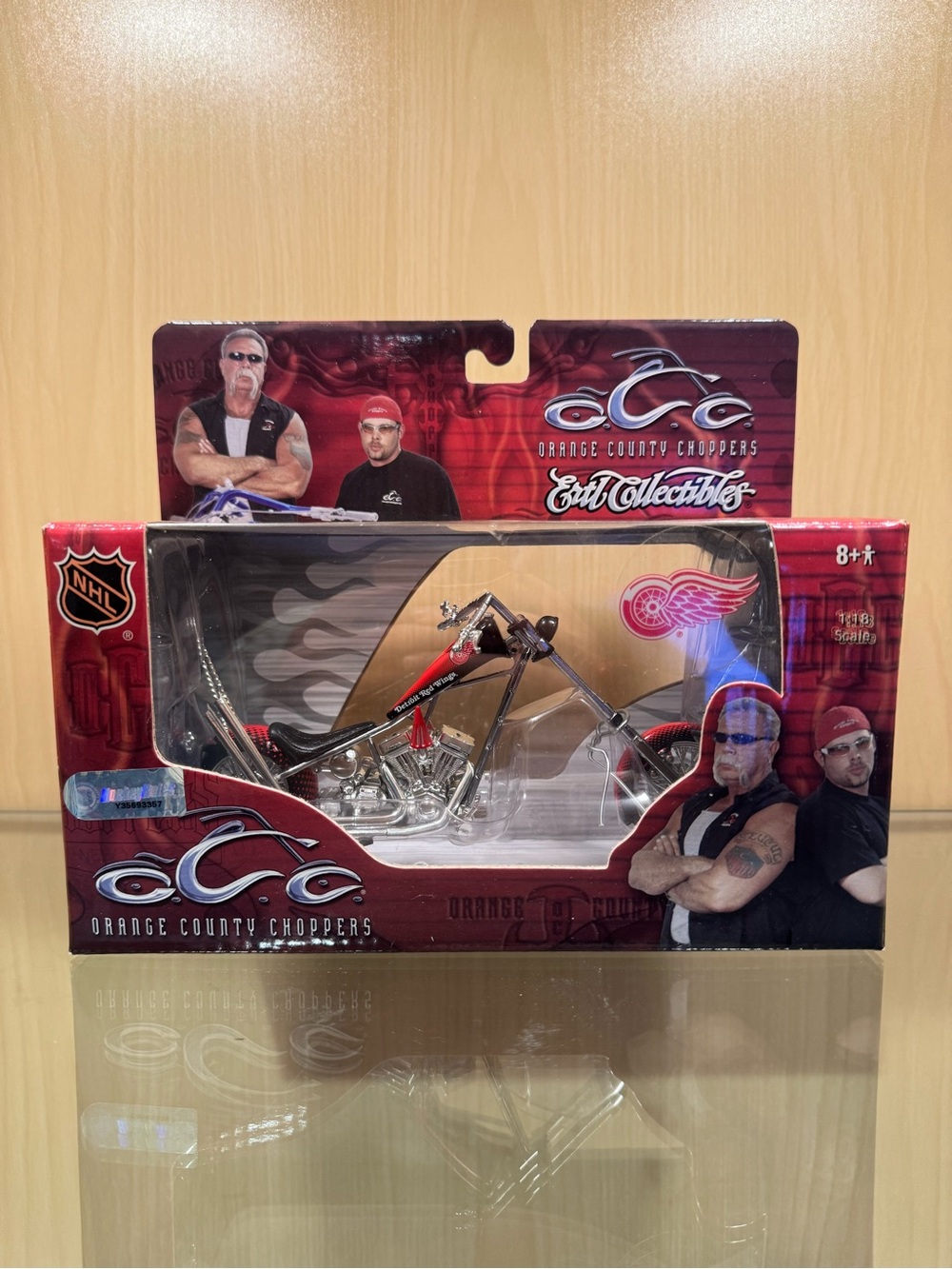 Detroit Red Wings Orange County Choppers motorcycle toy nhl hockey collectible
